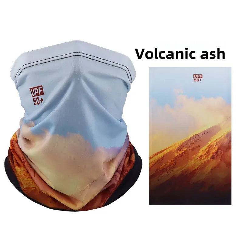Sun protection face mask, cycling sun protection neck gaiter, unisex fishing ice silk magic headscarf, summer thin neck scarf