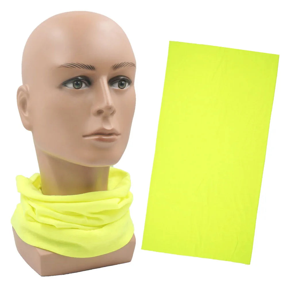 Outdoor Magic Bandana Solid Dyeing Color Cycling Hiking Scarves Fashion Headwrap Neck Tube Cover Fishing Windproof Face Mask