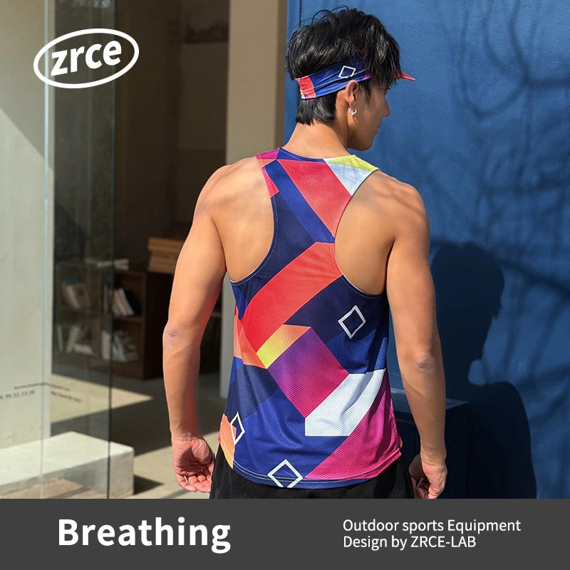 Men's Casual Sports Tank Top Breathable Polyester Spandex