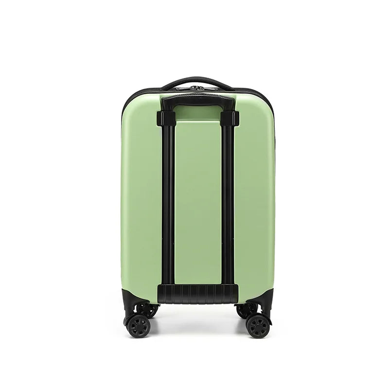Foldable 4-Wheel Spinner Luggage with Retractable Handle, Portable Packing Suitcase, TSA Lock Carry-On 20-Inch Cabin Baggage