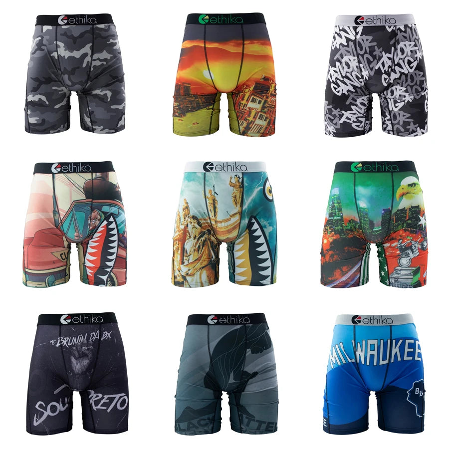 ETHIKA 1Pcs Men Underwear Boxers Breathable Man Group 2