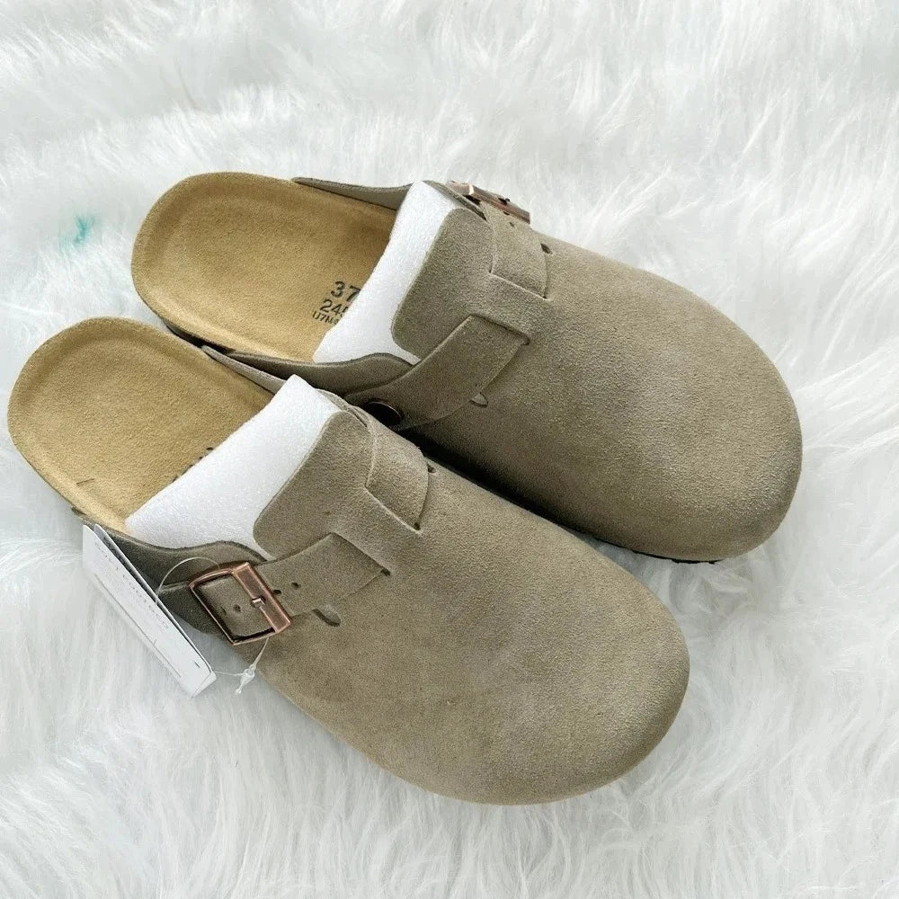 Men's and women's cork slippers, fashionable summer sandals, beach and outdoor casual sandals