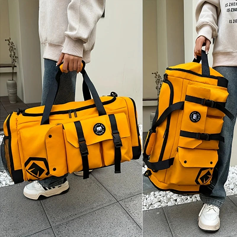 Large-capacity travel backpack, wet and dry separation, sports gym bag, independent shoe storage compartment