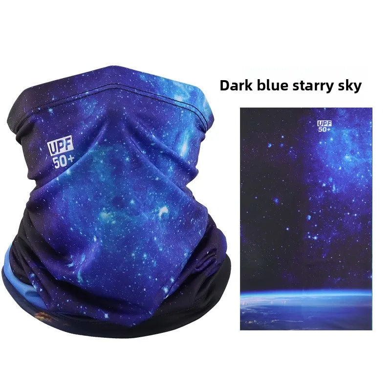 Sun protection face mask, cycling sun protection neck gaiter, unisex fishing ice silk magic headscarf, summer thin neck scarf