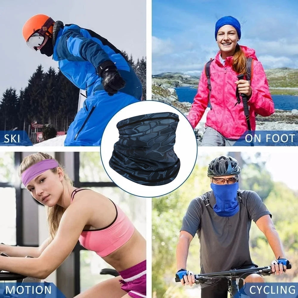 Outdoor Ice Silk Sun Protection Neck Cover, Riding Mask Full Face