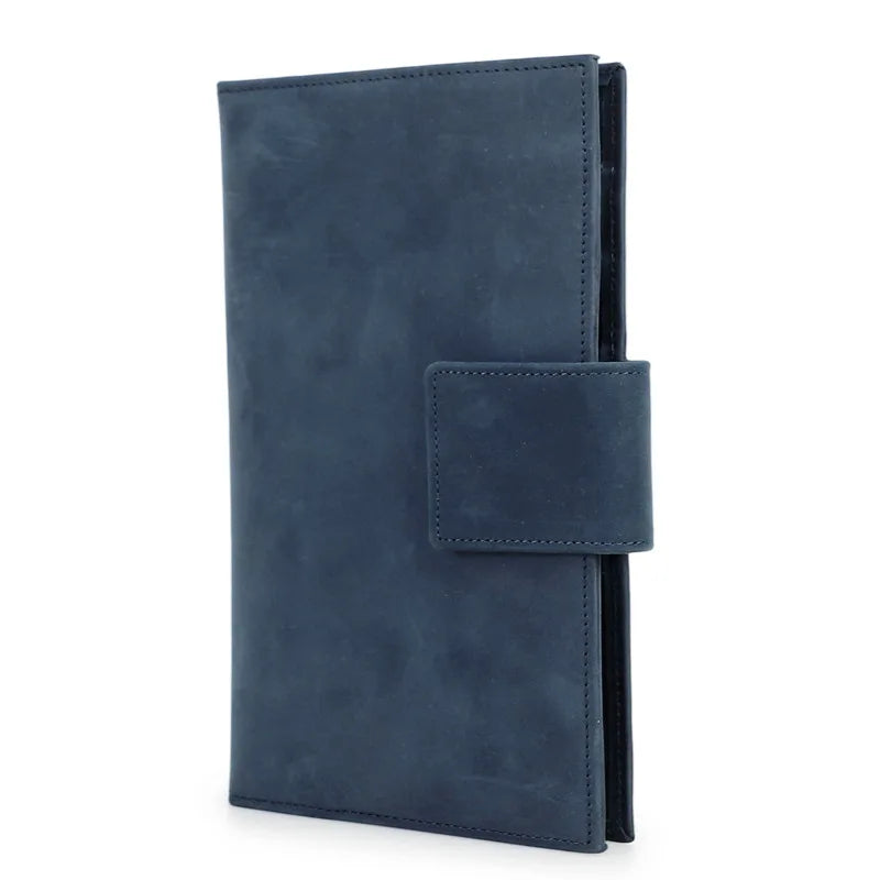 CONTACT'S RFID genuine leather passport clip Air tag anti loss family travel passport bag  wallet women clutch purse  slimwallet