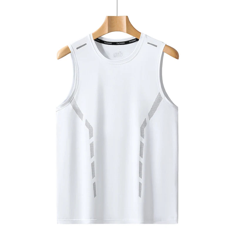 Quick Dry Sleeveless T-Shirt for Men Breathable Lightweight Plus Size Tank Top