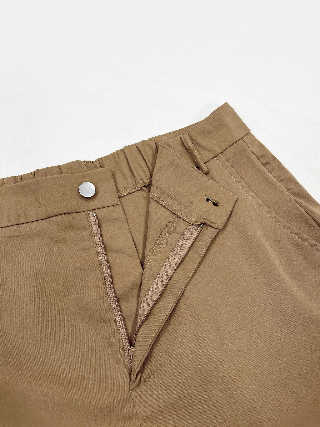 Women's Plain High Waist Cargo Pants, Pocket Button Trousers for Daily Wear, Ladies Bottoms