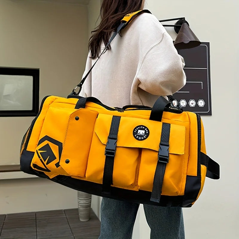 Large-capacity travel backpack, wet and dry separation, sports gym bag, independent shoe storage compartment