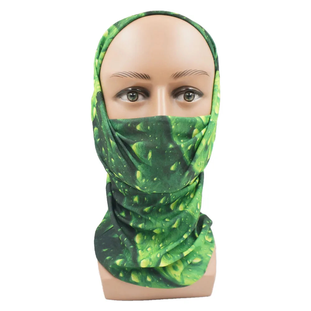 Multi-Purpose Camo Hunting Tactical Bandana Seamless Neck Gaiter Tube Mask Face Shield Hiking Camping Realtree Printed Scarf