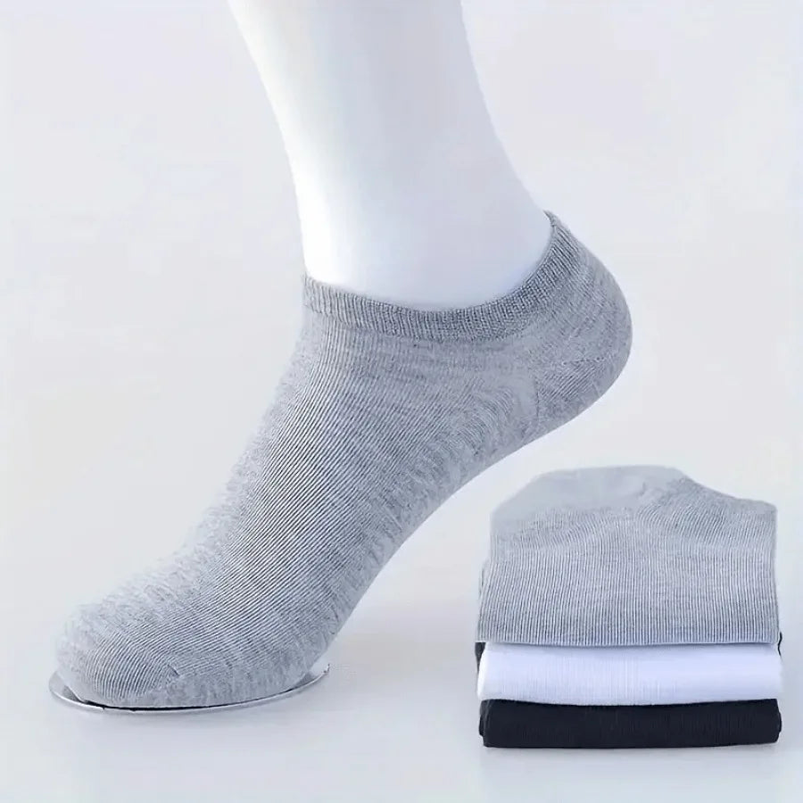 10 Pairs of Thin Ankle Socks for Men and Women, Sweat Absorbing and Soft