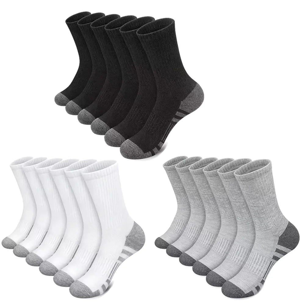 10/30 Pairs Men's Running Socks Soft Comfortable Summer Sweat Wicking Breathable Basketball Sports Socks for Active Lifestyle