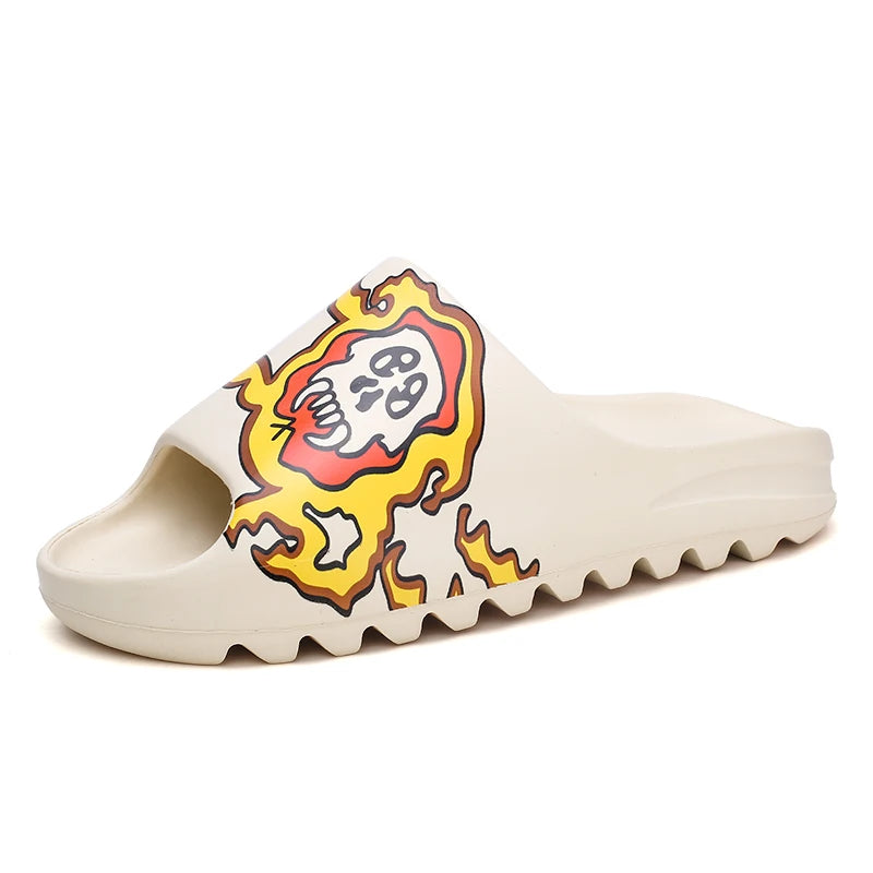 Unisex House Shoes Non-Slip thick Soft Platform Slide Sandals for Women/Men Indoor Outdoor Shower Bathroom Slipper