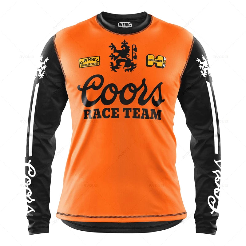 Camping Downhill Jerseys, Mountain Bike, MTB Shirts,Offroad MX Motorcycle Clothing, Motocross Sportwear, Fishing Hunting Clothes