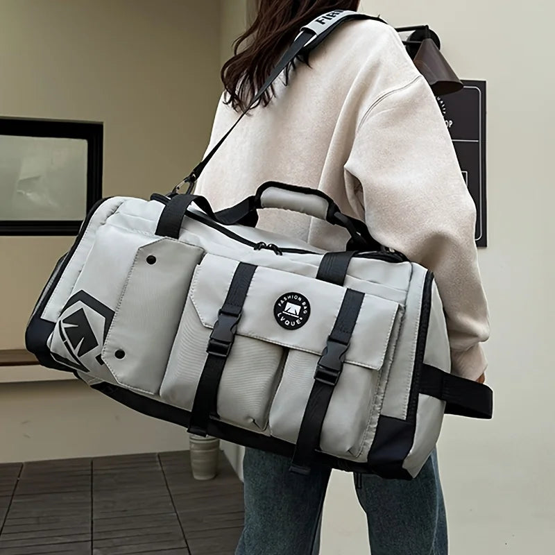 Large-capacity travel backpack, wet and dry separation, sports gym bag, independent shoe storage compartment