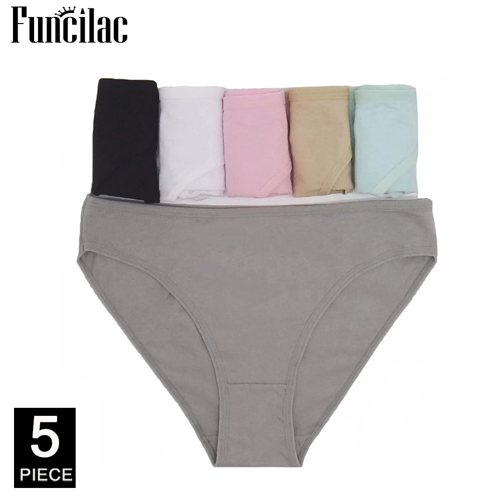 5 Pcs/set Women's cotton panties Girl Briefs Ms. Cotton underwear bikini underwear sexy Ladies Briefs