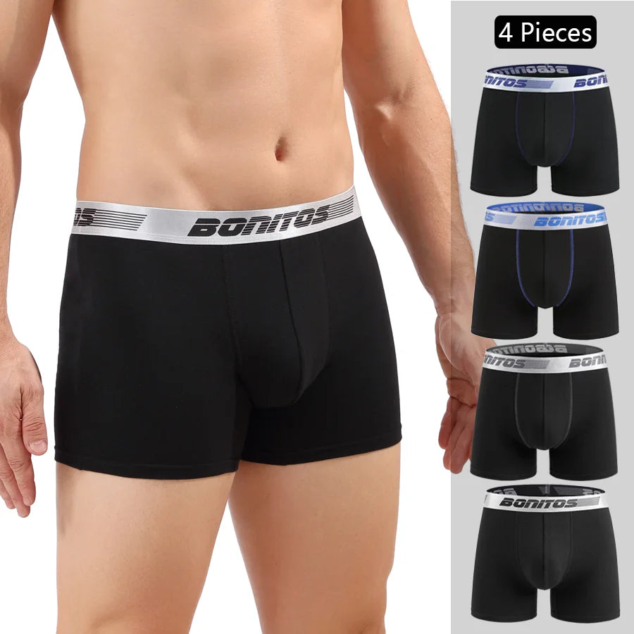 4pcs Boxer Shorts Men's Panties Homme Underpants Boxershorts