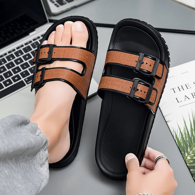 Men's Soft Slippers Indoor Outdoor Comfortable Slides Home Shoes House Room Casual Big Size39-47 EVA Lightweight for Men