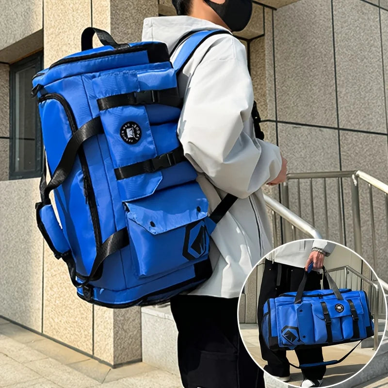 Large-capacity travel backpack, wet and dry separation, sports gym bag, independent shoe storage compartment
