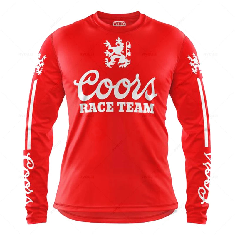 Camping Downhill Jerseys, Mountain Bike, MTB Shirts,Offroad MX Motorcycle Clothing, Motocross Sportwear, Fishing Hunting Clothes