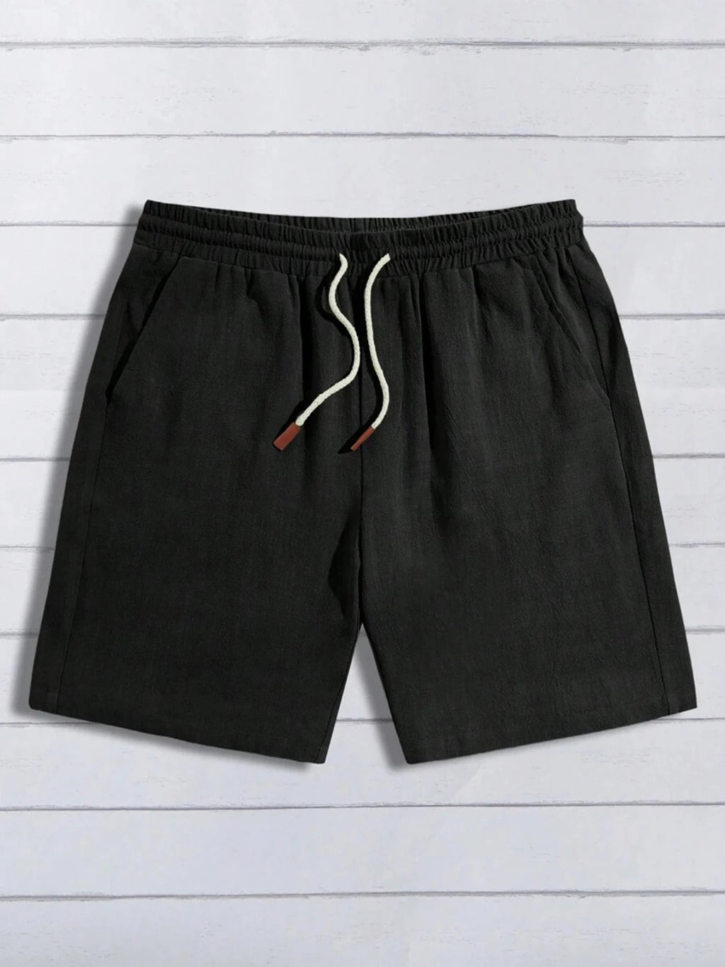 Thin linen shorts for men, loose and casual, five-inch pants, cotton and linen, breathable