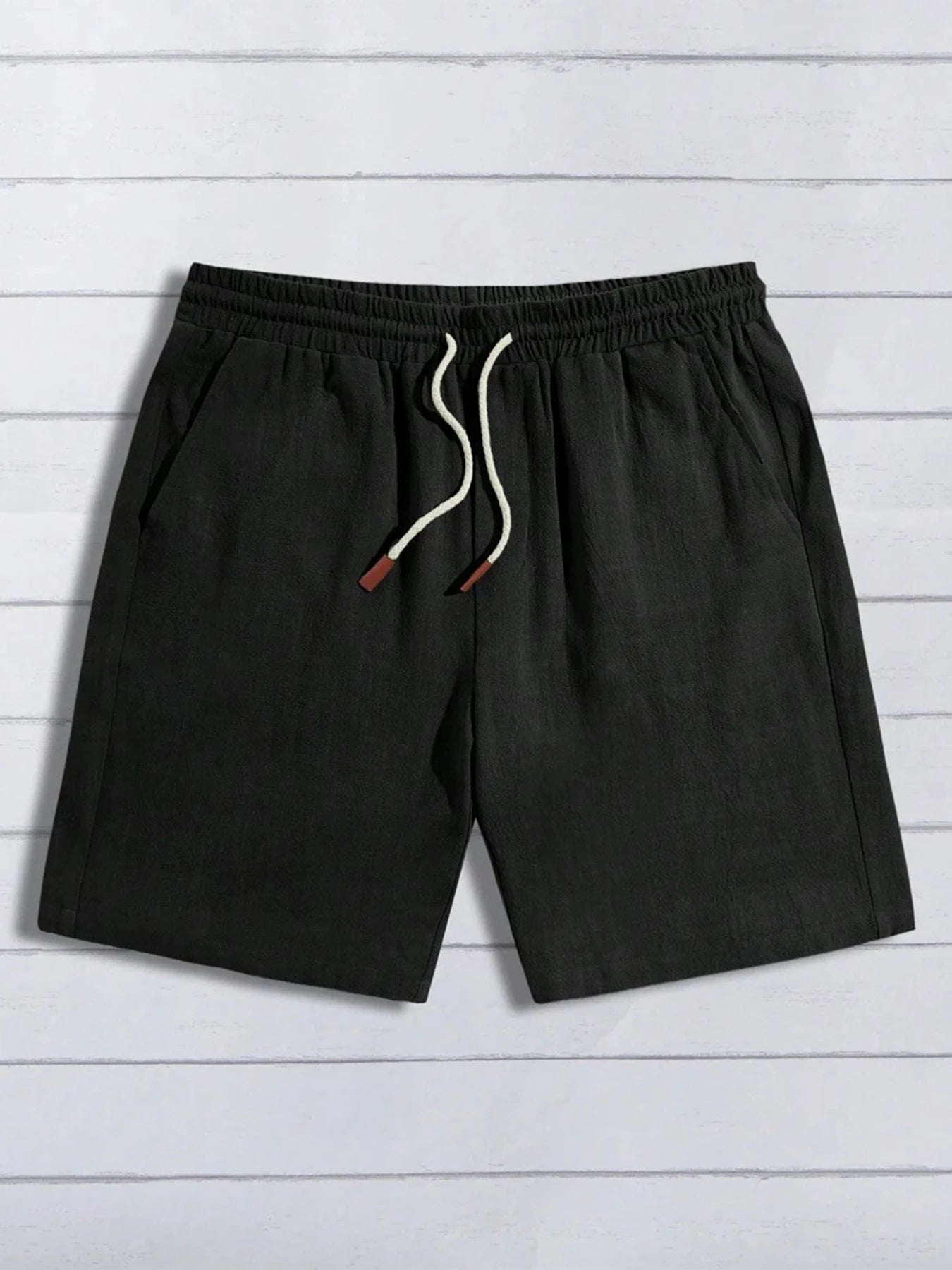 Thin linen shorts for men, loose and casual, five-inch pants, cotton and linen, breathable