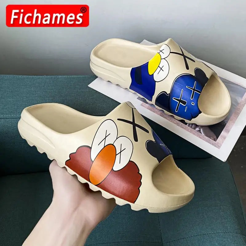Unisex House Shoes Non-Slip thick Soft Platform Slide Sandals for Women/Men Indoor Outdoor Shower Bathroom Slipper