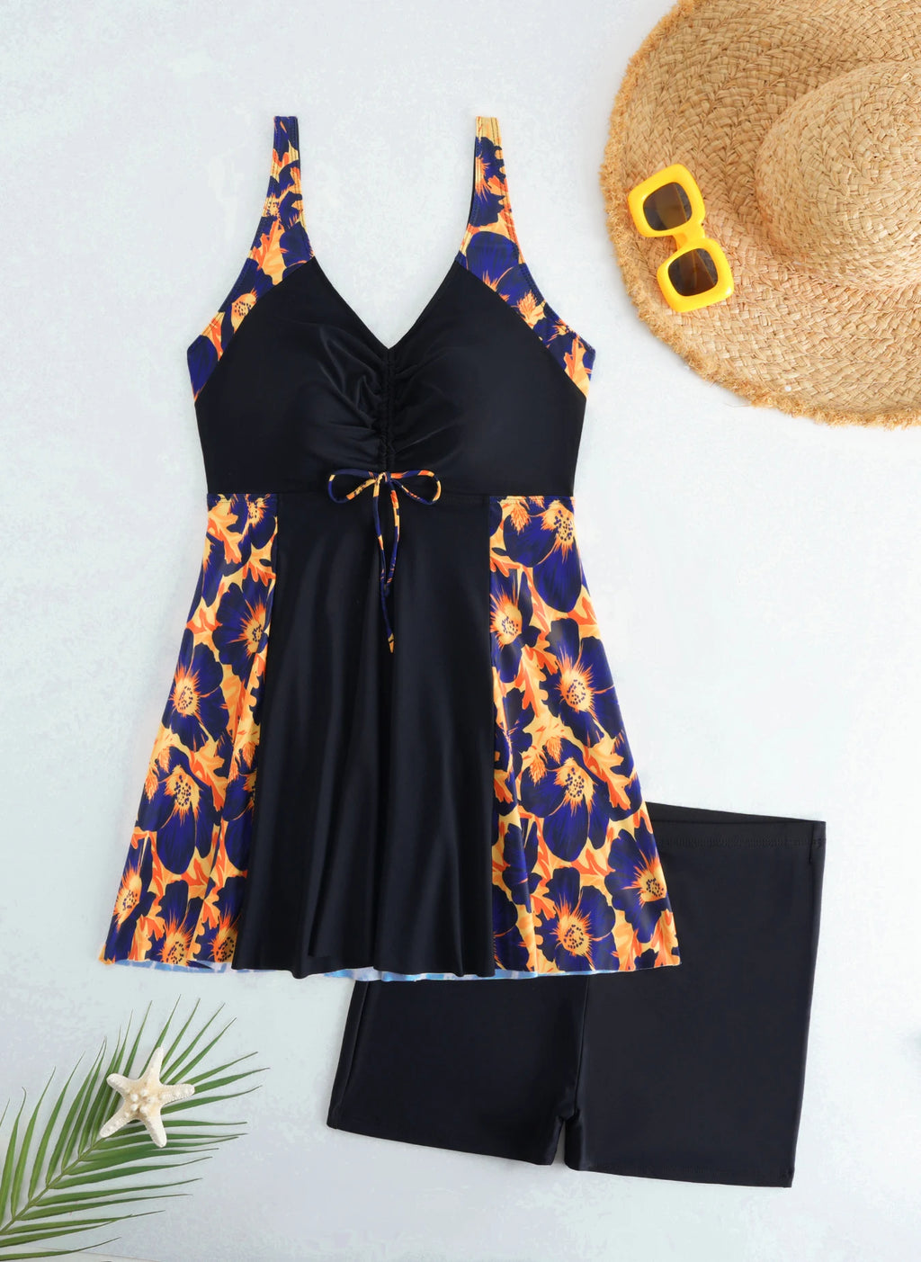2 Pieces Leopard Plus Size Swimwear
