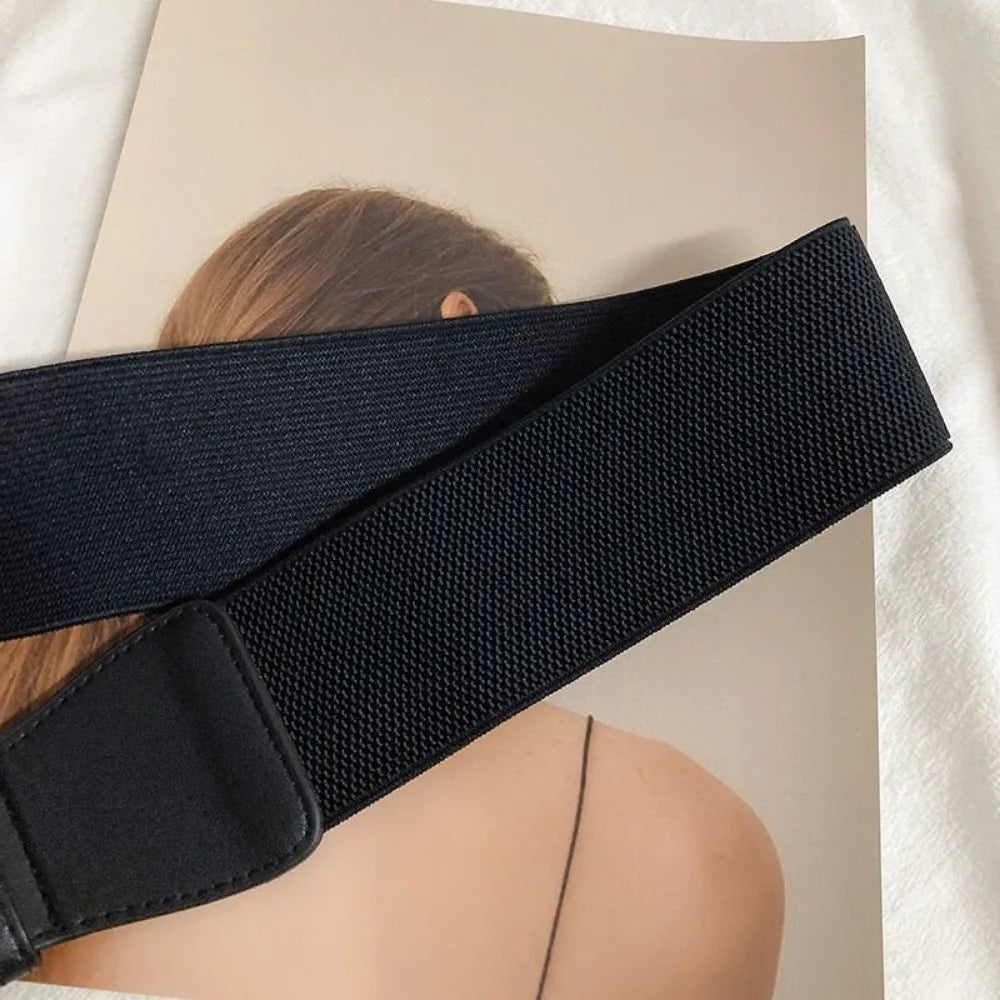 Waistband Women's  Black Waistband Wide Elastic Belt