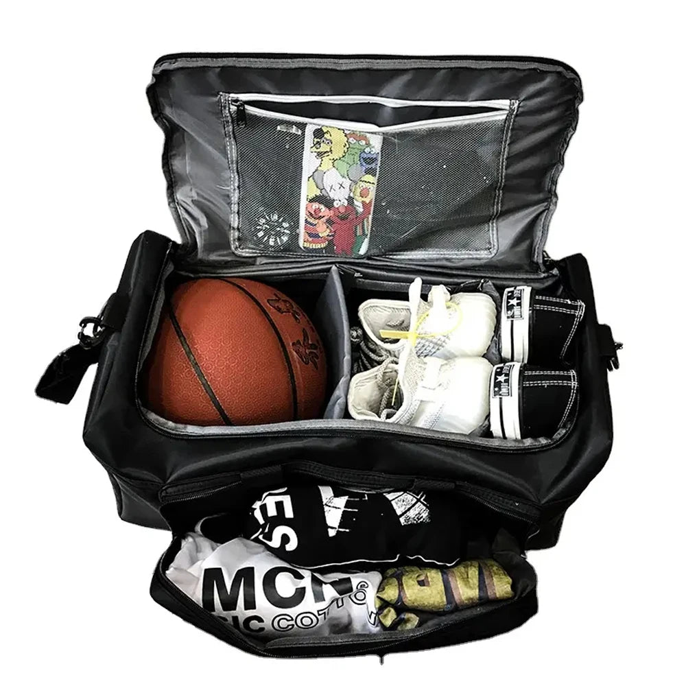 1pcs  Water Resistant Gym Bag Sports Travel Duffel Weekender Bag for Airplane Carry on Workout Overnight for Women & Men