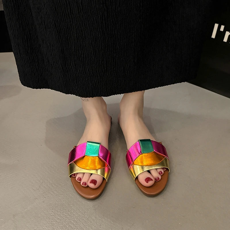 Designer Women'S Solid Color Fashion Slippers Zapatos De Mujer Women'S Shoes Slippers Women Slippers Women Shoes