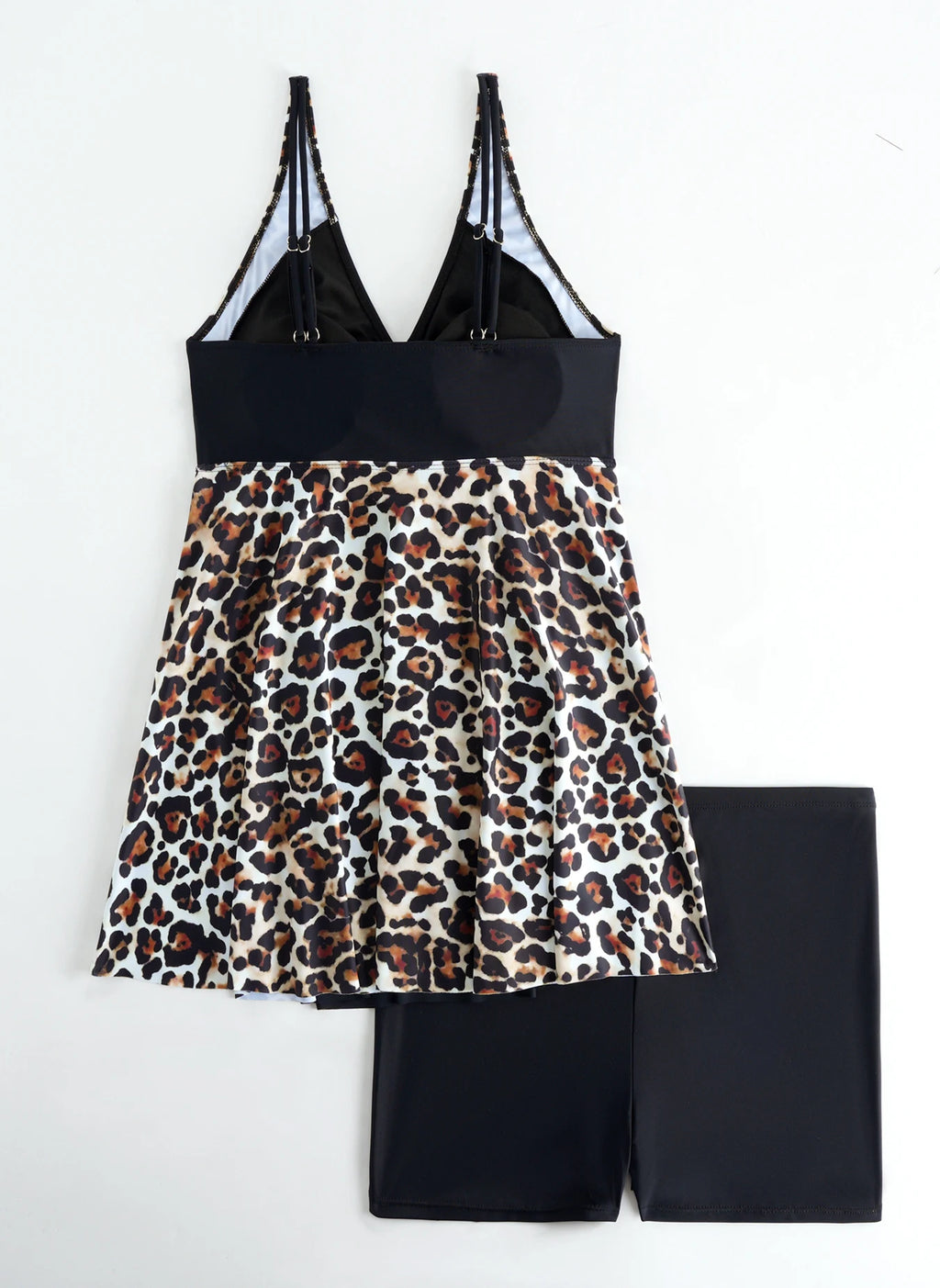 2 Pieces Leopard Plus Size Swimwear