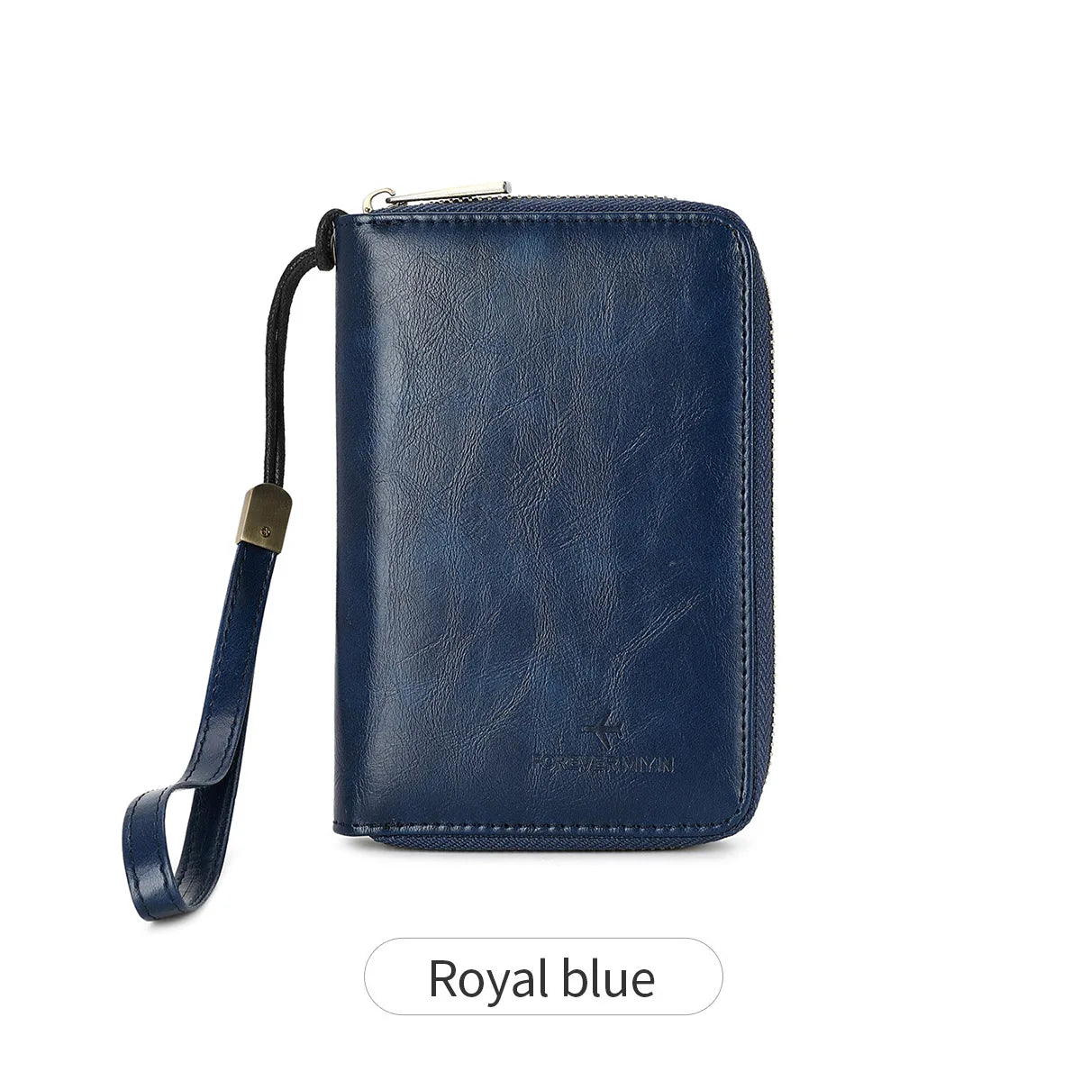 RFID shielded passport wallet PU leather zipper travel credit card bag ID card window multifunctional storage file ticket bag