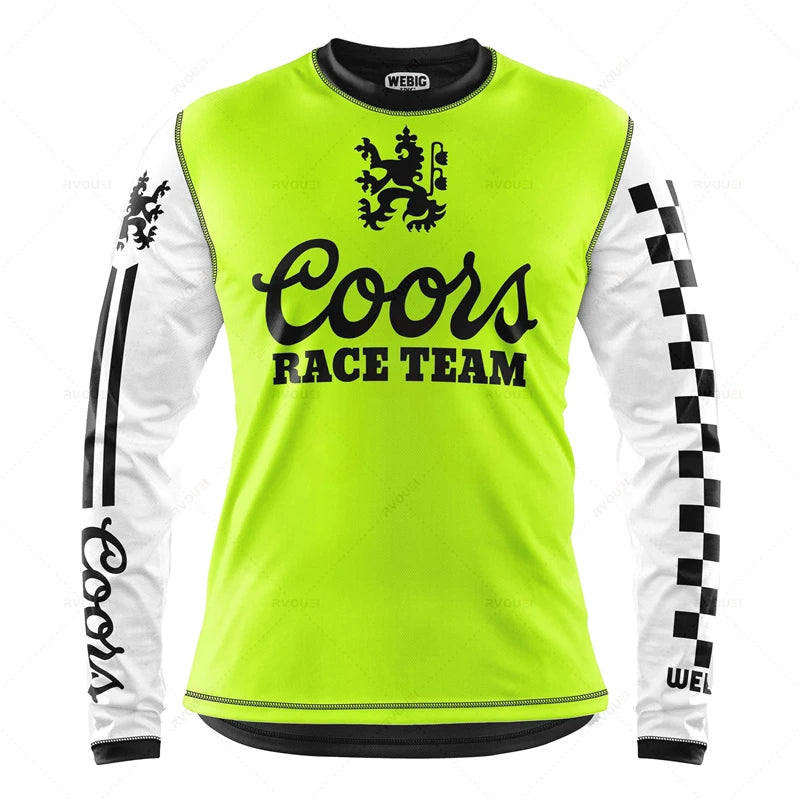 Camping Downhill Jerseys, Mountain Bike, MTB Shirts,Offroad MX Motorcycle Clothing, Motocross Sportwear, Fishing Hunting Clothes