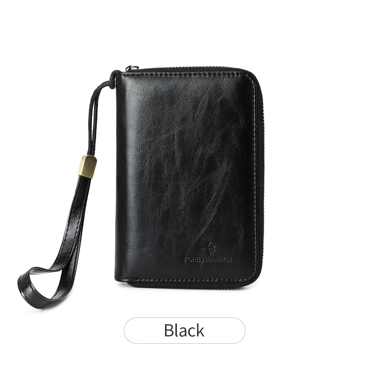 RFID shielded passport wallet PU leather zipper travel credit card bag ID card window multifunctional storage file ticket bag