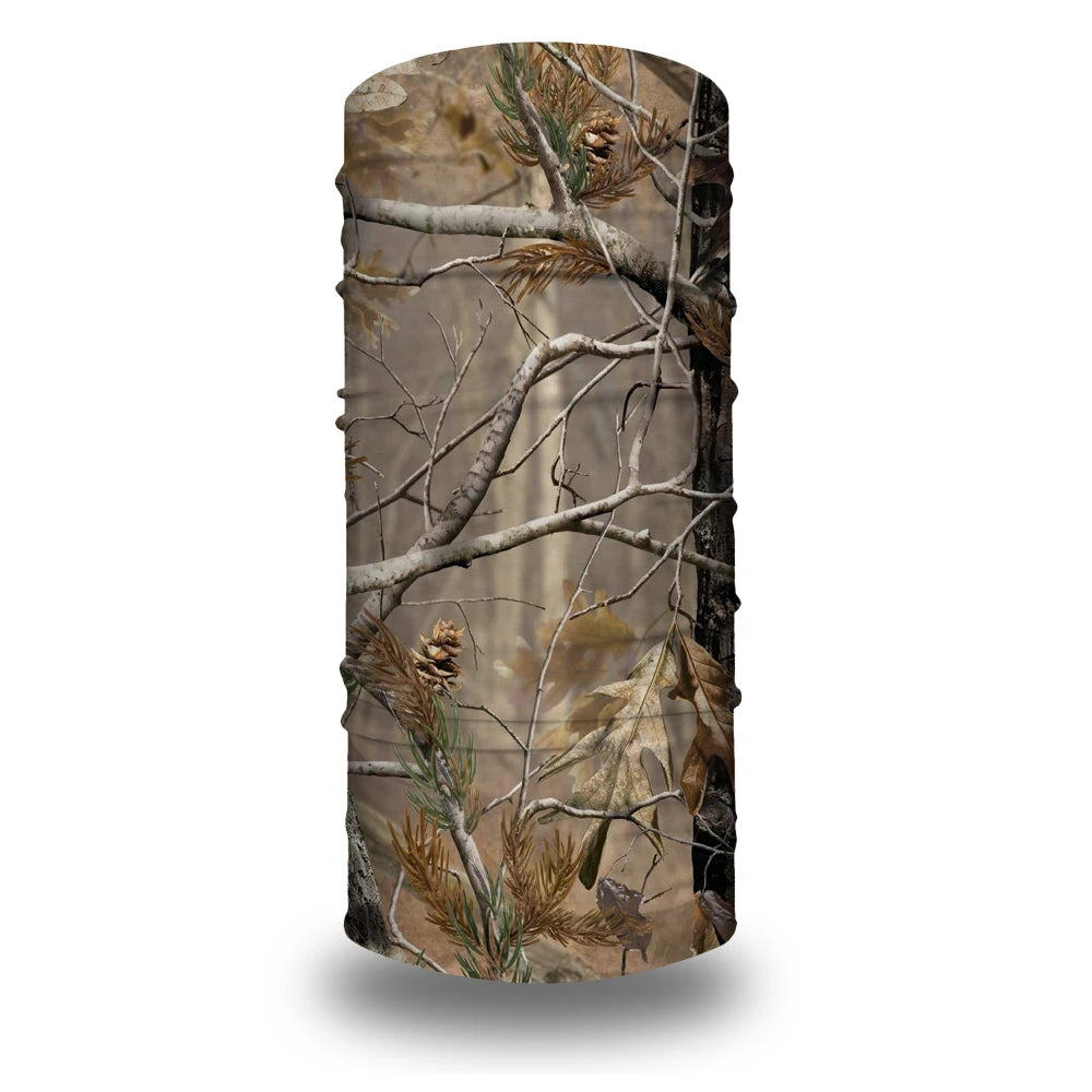 Multi-Purpose Camo Hunting Tactical Bandana Seamless Neck Gaiter Tube Mask Face Shield Hiking Camping Realtree Printed Scarf