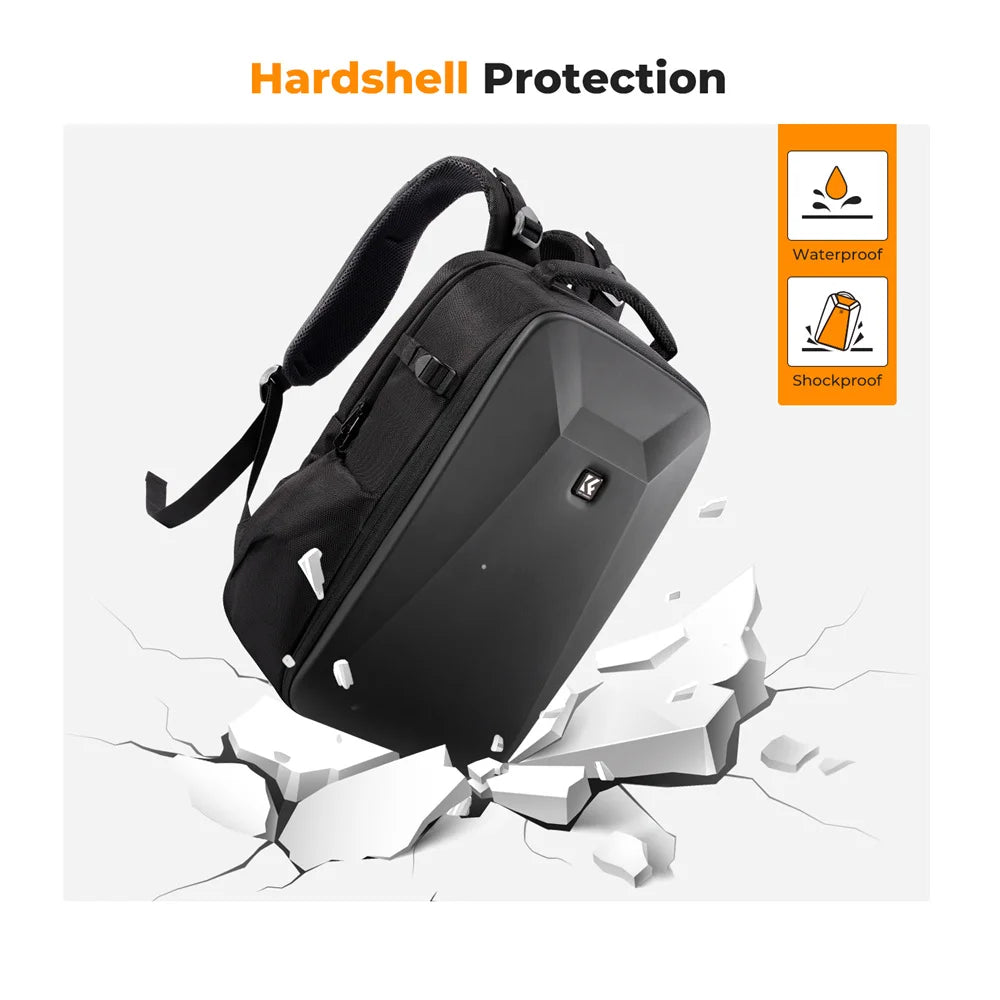 K&F CONCEPT 22L Camera Bag Large Capacity Travel Photography Backpack Waterproof Men's backpack Bag DSLR/SLR Camera Rain Cover