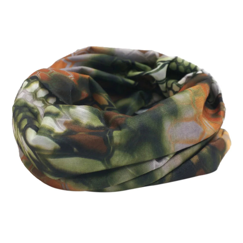 Multi-Purpose Camo Hunting Tactical Bandana Seamless Neck Gaiter Tube Mask Face Shield Hiking Camping Realtree Printed Scarf