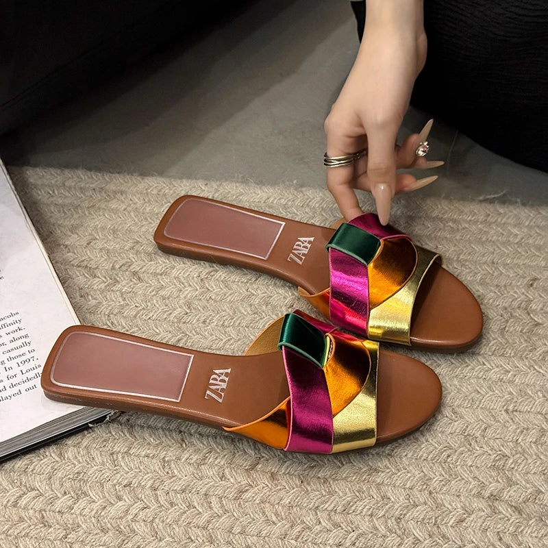 Designer Women'S Solid Color Fashion Slippers Zapatos De Mujer Women'S Shoes Slippers Women Slippers Women Shoes