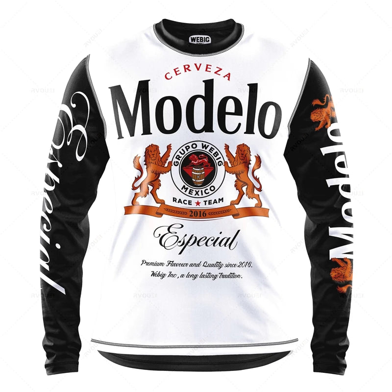 Camping Downhill Jerseys, Mountain Bike, MTB Shirts,Offroad MX Motorcycle Clothing, Motocross Sportwear, Fishing Hunting Clothes