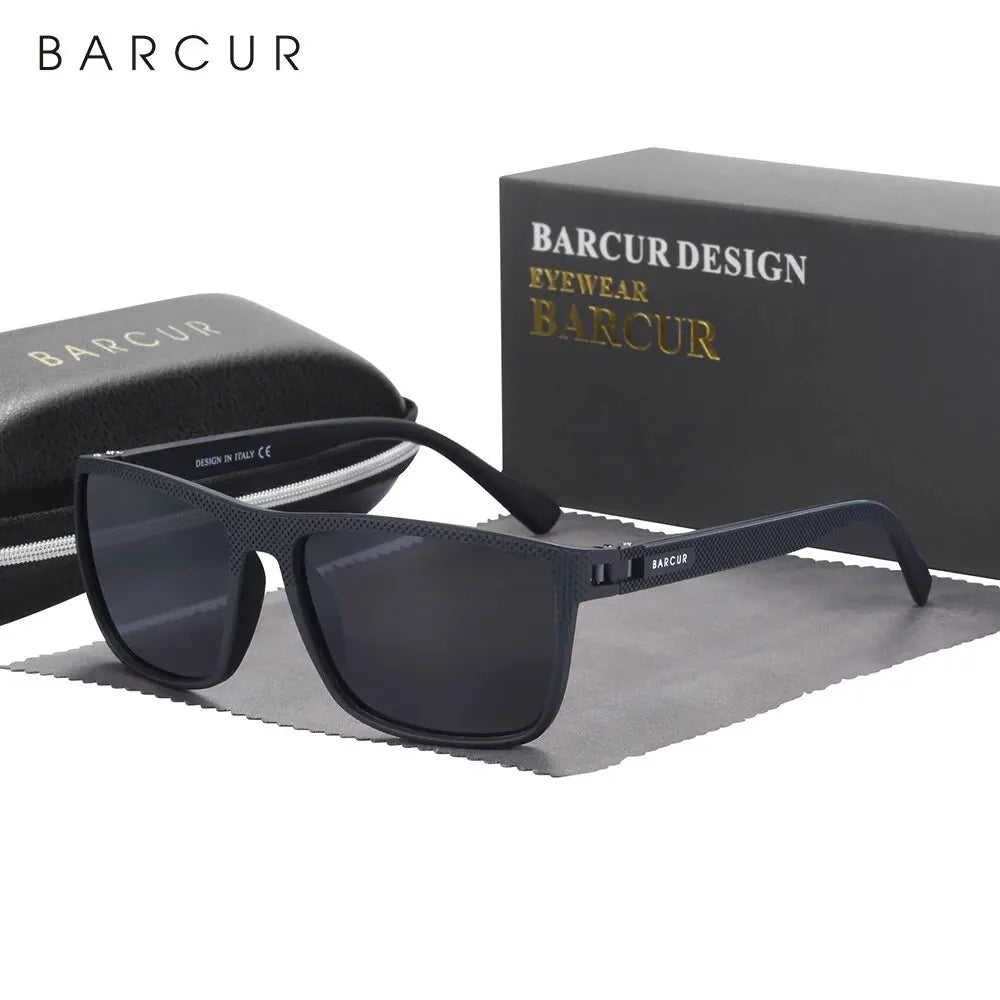 BARCUR Sunglasses Men Polarized Light Weight Sports Sun Glasses Women Eyewear Accessory Oculos UVAB Protection