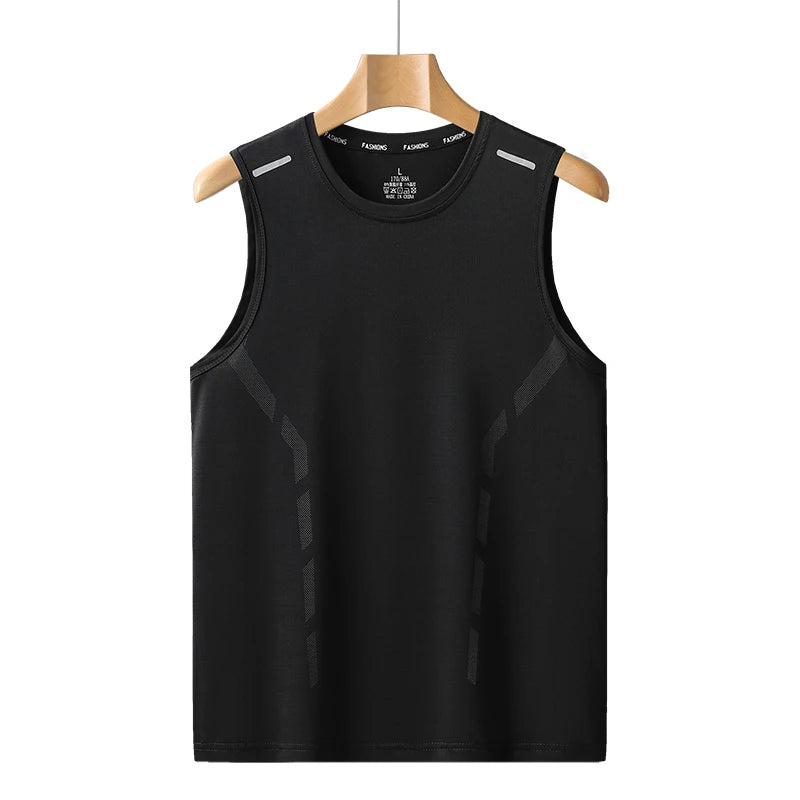 Quick Dry Sleeveless T-Shirt for Men Breathable Lightweight Plus Size Tank Top
