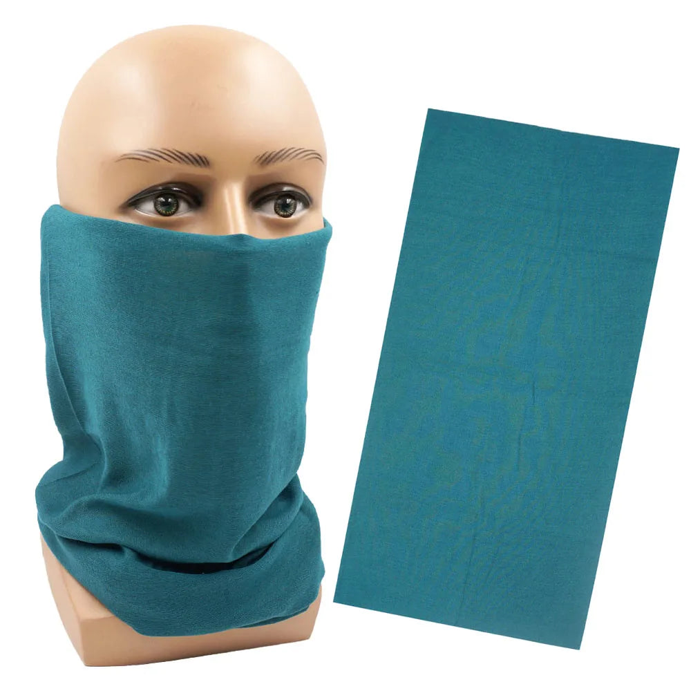 Outdoor Magic Bandana Solid Dyeing Color Cycling Hiking Scarves Fashion Headwrap Neck Tube Cover Fishing Windproof Face Mask