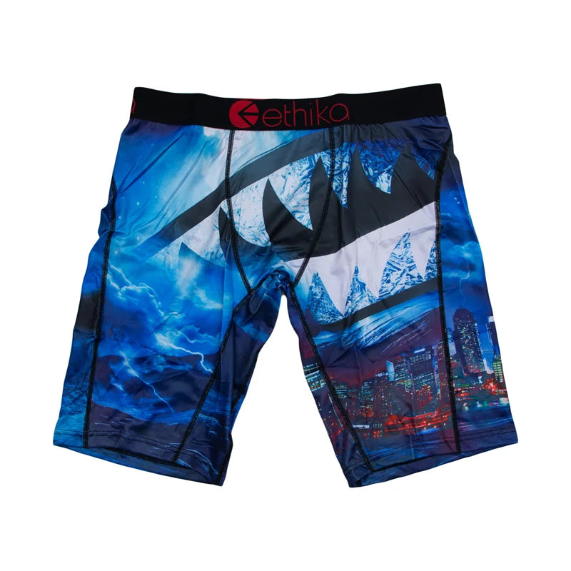 ETHIKA 1Pcs Men Underwear Breathable Mesh Crotch Mens Boxershorts Plus Size Sexy Man Swimming Underpants Men's Panties Boxers