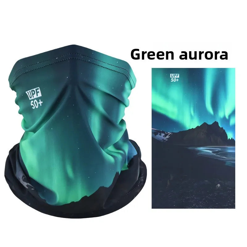 Sun protection face mask, cycling sun protection neck gaiter, unisex fishing ice silk magic headscarf, summer thin neck scarf