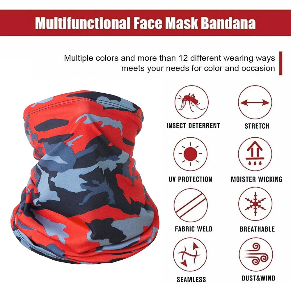 Outdoor Ice Silk Sun Protection Neck Cover, Riding Mask Full Face