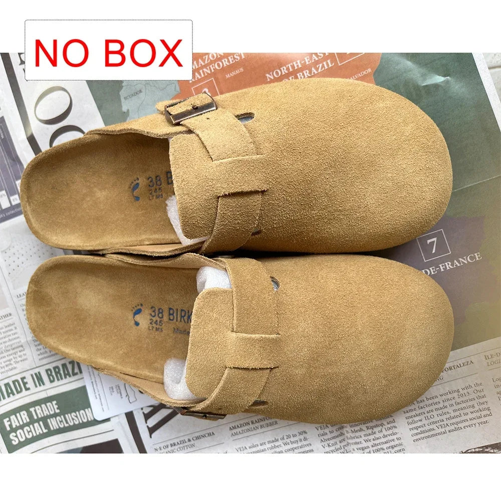 Men's and women's cork slippers, fashionable summer sandals, beach and outdoor casual sandals