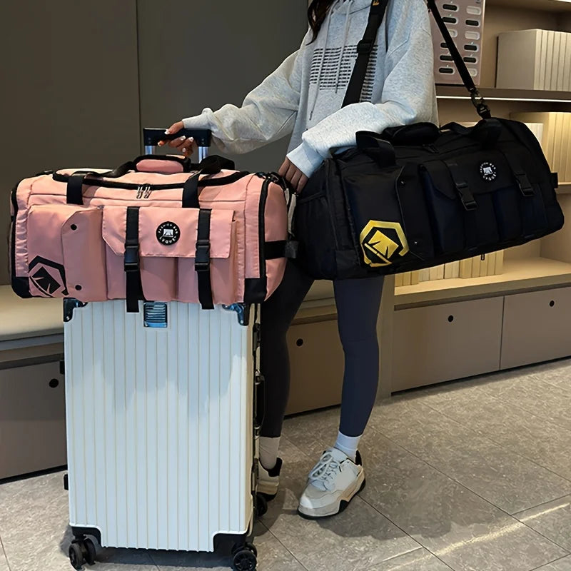 Large-capacity travel backpack, wet and dry separation, sports gym bag, independent shoe storage compartment