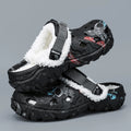 Soft Indoor Women Slippers Summer Removable Sandals Men Non Slip Plush Fur Clogs Big Size Slippers 47