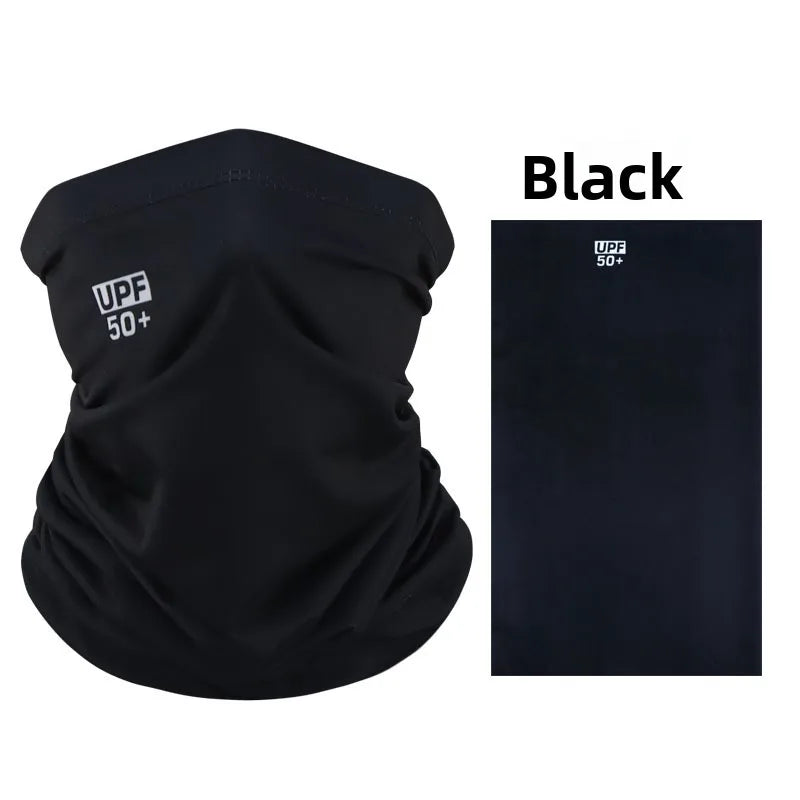 Sun protection face mask, cycling sun protection neck gaiter, unisex fishing ice silk magic headscarf, summer thin neck scarf